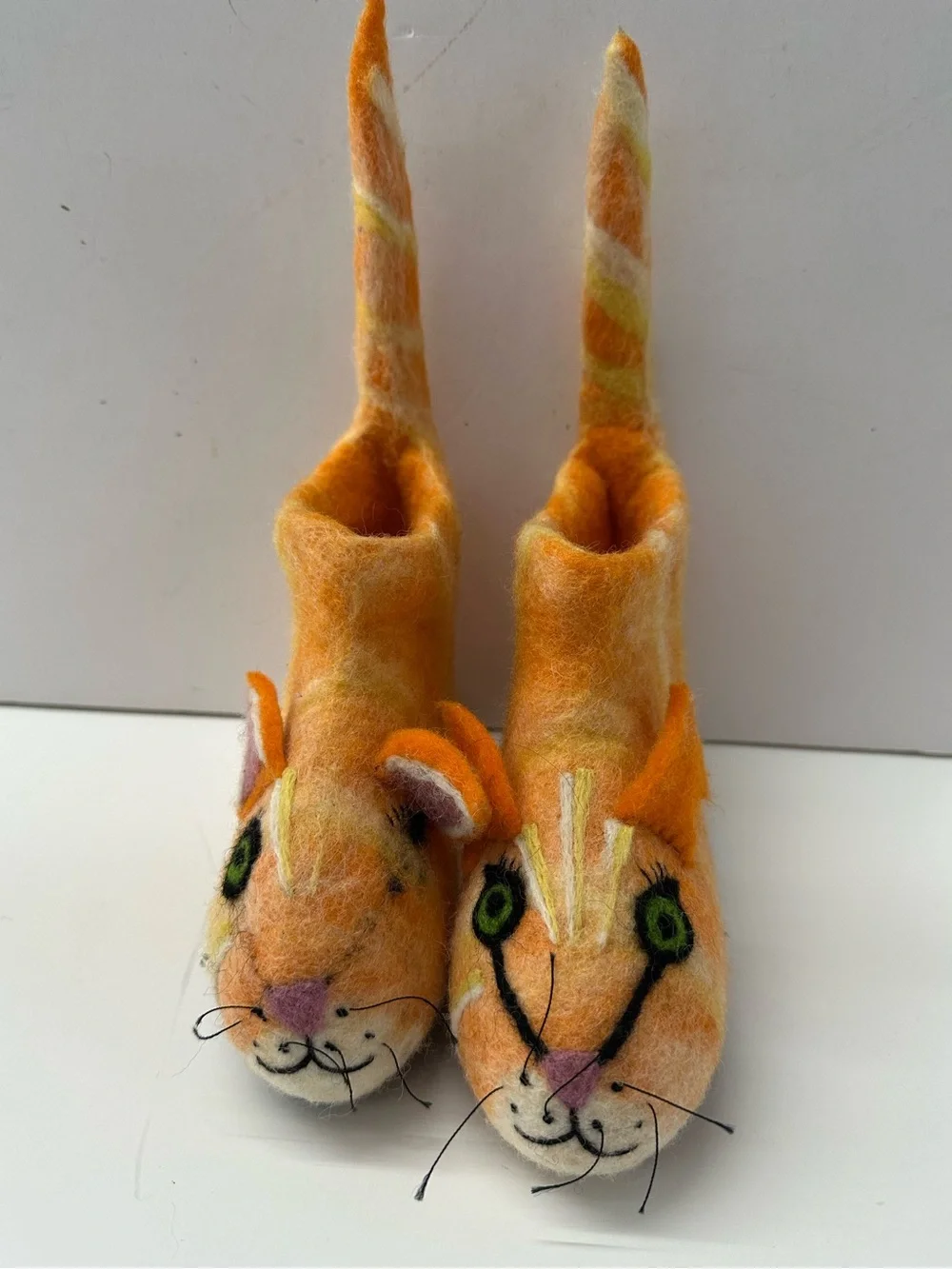 Sew Heart Ginger Cat Slippers made in England